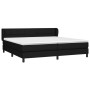 Box spring bed with black fabric mattress 200x200 cm by vidaXL, Beds and slatted bases - Ref: Foro24-3126271, Price: 562,98 €...