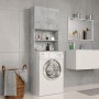 Concrete plywood washing machine cabinet 64x25.5x190cm by vidaXL, Accessories for washing machines and dryers - Ref: Foro24-8...