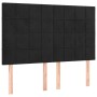 Bed frame with black velvet headboard 140x190 cm by vidaXL, Beds and slatted bases - Ref: Foro24-3125753, Price: 221,59 €, Di...