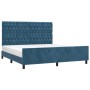 Dark blue velvet bed frame with headboard 180x200 cm by vidaXL, Beds and slatted bases - Ref: Foro24-3125956, Price: 273,99 €...