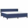 Box spring bed with blue fabric mattress 200x200 cm by vidaXL, Beds and slatted bases - Ref: Foro24-3126275, Price: 622,01 €,...