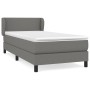 Cama box spring con colchón tela gris oscuro 100x200 cm de vidaXL, Camas y somieres - Ref: Foro24-3126062, Precio: 358,17 €, ...