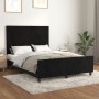 Bed frame with black velvet headboard 140x200 cm by vidaXL, Beds and slatted bases - Ref: Foro24-3125637, Price: 242,86 €, Di...