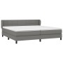 Cama box spring con colchón tela gris oscuro 200x200 cm de vidaXL, Camas y somieres - Ref: Foro24-3126270, Precio: 623,77 €, ...