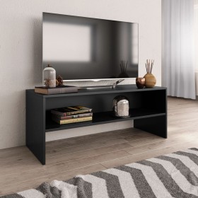 Black plywood TV cabinet100x40x40 cm by vidaXL, TV Furniture - Ref: Foro24-800046, Price: 54,41 €, Discount: %