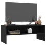 Black plywood TV cabinet100x40x40 cm by vidaXL, TV Furniture - Ref: Foro24-800046, Price: 54,60 €, Discount: %