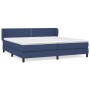 Cama box spring con colchón tela azul 200x200 cm de vidaXL, Camas y somieres - Ref: Foro24-3126195, Precio: 613,26 €, Descuen...