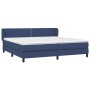 Cama box spring con colchón tela azul 200x200 cm de vidaXL, Camas y somieres - Ref: Foro24-3126195, Precio: 613,26 €, Descuen...