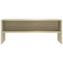 TV stand made of plywood in oak color, 100x40x40cm by vidaXL, TV Furniture - Ref: Foro24-800048, Price: 47,09 €, Discount: %