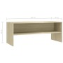 TV stand made of plywood in oak color, 100x40x40cm by vidaXL, TV Furniture - Ref: Foro24-800048, Price: 47,09 €, Discount: %