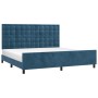 Dark blue velvet bed frame with headboard 200x200 cm by vidaXL, Beds and slatted bases - Ref: Foro24-3126023, Price: 259,47 €...