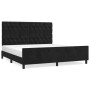 Estructura de cama con cabecero de terciopelo negro 160x200 cm de vidaXL, Camas y somieres - Ref: Foro24-3125948, Precio: 291...