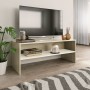 TV-Schrank aus Sperrholz in Weiß und Eiche, 100 x 40 x 40 cm von vidaXL, TV-Möbel - Ref: Foro24-800050, Preis: 47,96 €, Rabat...