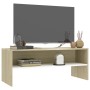 TV-Schrank aus Sperrholz in Weiß und Eiche, 100 x 40 x 40 cm von vidaXL, TV-Möbel - Ref: Foro24-800050, Preis: 47,96 €, Rabat...