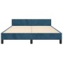 Dark blue velvet bed frame with headboard 140x200 cm by vidaXL, Beds and slatted bases - Ref: Foro24-3126005, Price: 242,02 €...