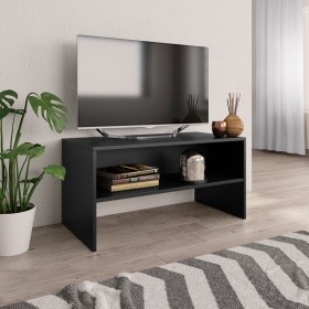 TV stand made of black plywood, 80x40x40 cm by vidaXL, TV Furniture - Ref: Foro24-800055, Price: 38,64 €, Discount: %