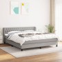 Cama box spring con colchón tela gris claro 180x200 cm de vidaXL, Camas y somieres - Ref: Foro24-3126501, Precio: 552,80 €, D...