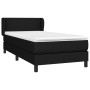 Cama box spring con colchón tela negro 90x200 cm de vidaXL, Camas y somieres - Ref: Foro24-3126135, Precio: 312,65 €, Descuen...