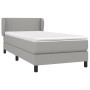 Cama box spring con colchón tela gris claro 100x200 cm de vidaXL, Camas y somieres - Ref: Foro24-3126061, Precio: 319,66 €, D...