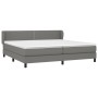 Box spring bed with dark gray fabric mattress 200x200 cm by vidaXL, Beds and slatted bases - Ref: Foro24-3126190, Price: 614,...