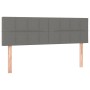 Cama box spring con colchón tela gris oscuro 140x200 cm de vidaXL, Camas y somieres - Ref: Foro24-3126246, Precio: 442,97 €, ...