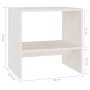 Mesitas de noche 2 uds madera maciza pino blanco 40x30,5x40 cm de vidaXL, Mesitas de noche - Ref: Foro24-808056, Precio: 53,4...