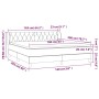 Box spring bed with light gray fabric mattress 160x200 cm by vidaXL, Beds and slatted bases - Ref: Foro24-3126493, Price: 524...