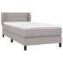 Cama box spring con colchón tela gris claro 80x200 cm de vidaXL, Camas y somieres - Ref: Foro24-3126117, Precio: 277,25 €, De...