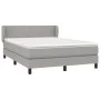 Boxspringbett mit hellgrauer Stoffmatratze 140x190 cm von vidaXL, Betten und Lattenroste - Ref: Foro24-3126077, Preis: 456,04...