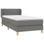 Box spring bed with dark gray fabric mattress 100x200 cm by vidaXL, Beds and slatted bases - Ref: Foro24-3126942, Price: 314,...