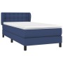 Box spring bed with blue fabric mattress 90x200 cm by vidaXL, Beds and slatted bases - Ref: Foro24-3126539, Price: 295,99 €, ...