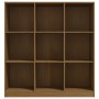 Estantería/divisor de espacios pino marrón miel 104x33,5x110 cm de vidaXL, Librerías y estanterías - Ref: Foro24-809975, Prec...