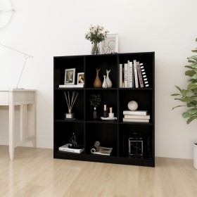 Estantería/divisor de espacios madera pino negro 104x33,5x110cm de vidaXL, Librerías y estanterías - Ref: Foro24-809976, Prec...