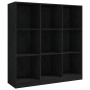 Black pine wood shelving/space divider 104x33.5x110cm by vidaXL, Bookcases and shelves - Ref: Foro24-809976, Price: 147,06 €,...