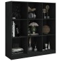 Black pine wood shelving/space divider 104x33.5x110cm by vidaXL, Bookcases and shelves - Ref: Foro24-809976, Price: 147,06 €,...