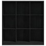 Estantería/divisor de espacios madera pino negro 104x33,5x110cm de vidaXL, Librerías y estanterías - Ref: Foro24-809976, Prec...