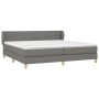 Cama box spring con colchón tela gris oscuro 200x200 cm de vidaXL, Camas y somieres - Ref: Foro24-3126670, Precio: 532,99 €, ...