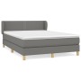 Box spring bed with dark gray fabric mattress 140x200 cm by vidaXL, Beds and slatted bases - Ref: Foro24-3126726, Price: 433,...