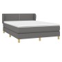 Box spring bed with dark gray fabric mattress 140x200 cm by vidaXL, Beds and slatted bases - Ref: Foro24-3126726, Price: 433,...