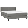 Cama box spring con colchón tela gris oscuro 140x190 cm de vidaXL, Camas y somieres - Ref: Foro24-3126158, Precio: 464,53 €, ...