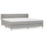 Box spring bed with light gray fabric mattress 200x200 cm by vidaXL, Beds and slatted bases - Ref: Foro24-3126829, Price: 578...