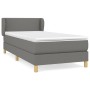 Cama box spring con colchón tela gris oscuro 90x200 cm de vidaXL, Camas y somieres - Ref: Foro24-3126694, Precio: 301,58 €, D...