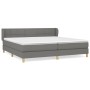 Cama box spring con colchón tela gris oscuro 200x200 cm de vidaXL, Camas y somieres - Ref: Foro24-3126830, Precio: 543,62 €, ...