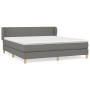 Cama box spring con colchón tela gris oscuro 180x200 cm de vidaXL, Camas y somieres - Ref: Foro24-3126662, Precio: 547,38 €, ...