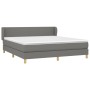 Cama box spring con colchón tela gris oscuro 180x200 cm de vidaXL, Camas y somieres - Ref: Foro24-3126662, Precio: 547,38 €, ...