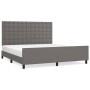 Bed frame with headboard gray synthetic leather 180x200cm by vidaXL, Beds and slatted bases - Ref: Foro24-3125589, Price: 256...