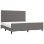 Bed frame with headboard gray synthetic leather 180x200cm by vidaXL, Beds and slatted bases - Ref: Foro24-3125589, Price: 256...