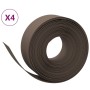 Garden edging 4 units brown polyethylene 10 m 20 cm by vidaXL, Garden edging and edging - Ref: Foro24-3155462, Price: 151,99 ...