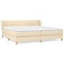 Boxspringbett mit cremefarbener Stoffmatratze 200x200 cm von vidaXL, Betten und Lattenroste - Ref: Foro24-3126834, Preis: 624...