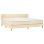 Boxspringbett mit cremefarbener Stoffmatratze 200x200 cm von vidaXL, Betten und Lattenroste - Ref: Foro24-3126834, Preis: 624...